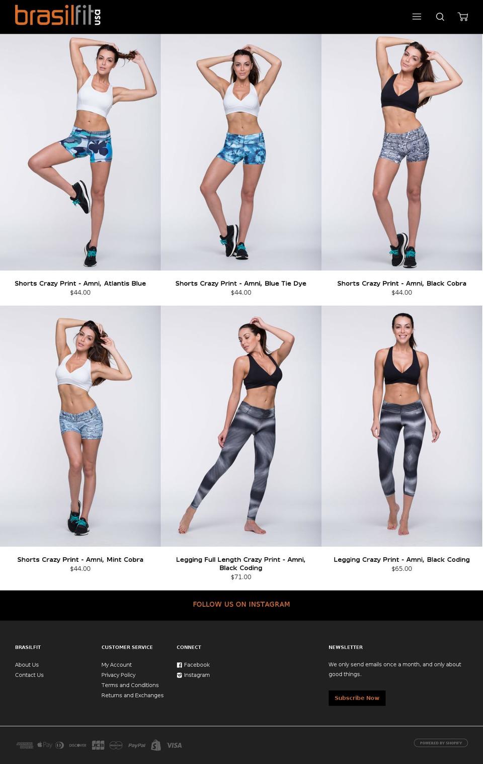brasilfit.com — Shopify storefront screenshot