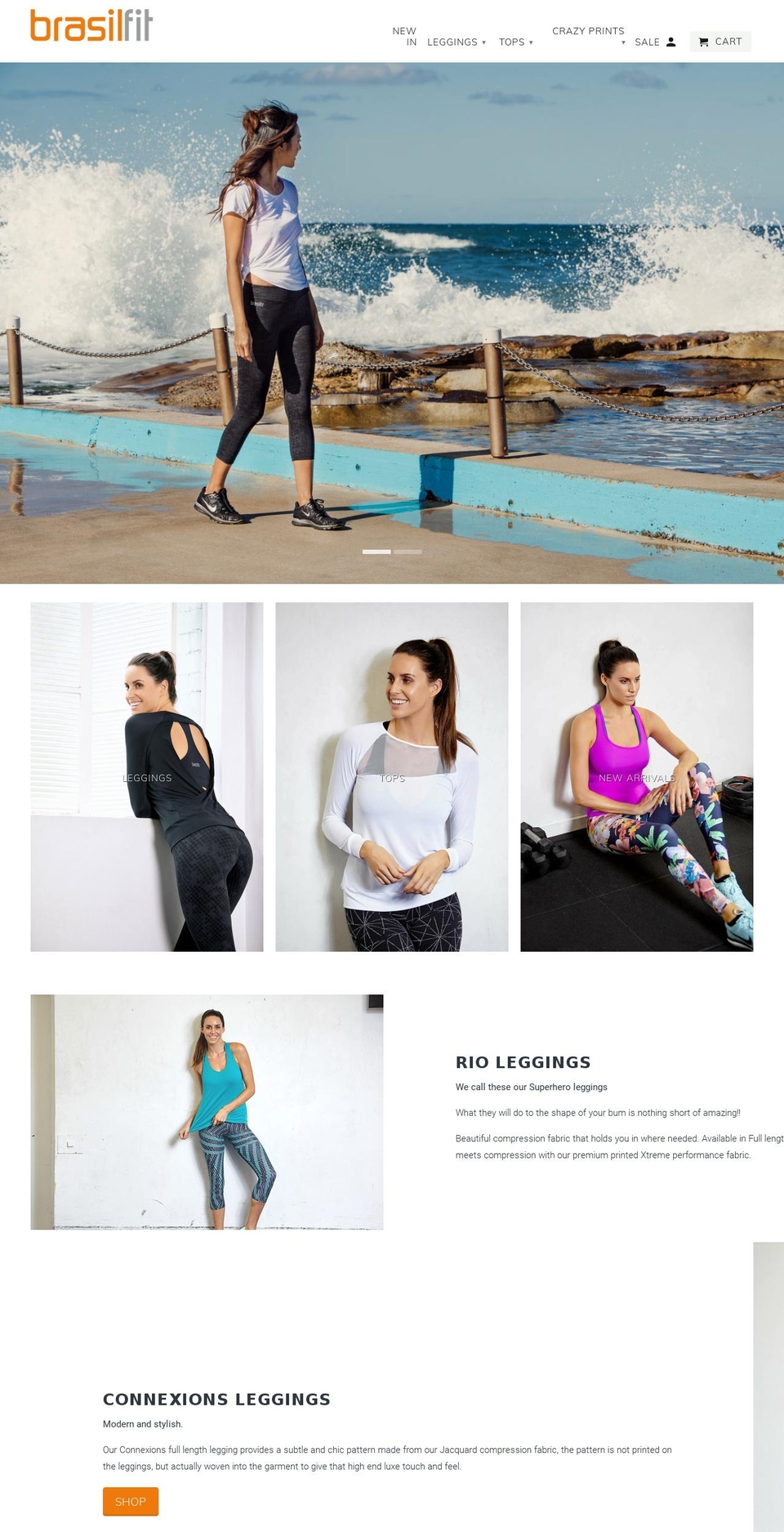 brasilfit.ie shopify website screenshot