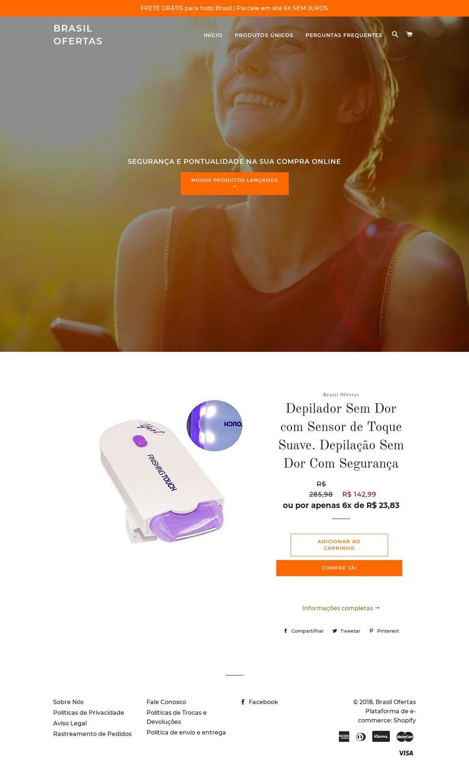 brasilofertas.net shopify website screenshot