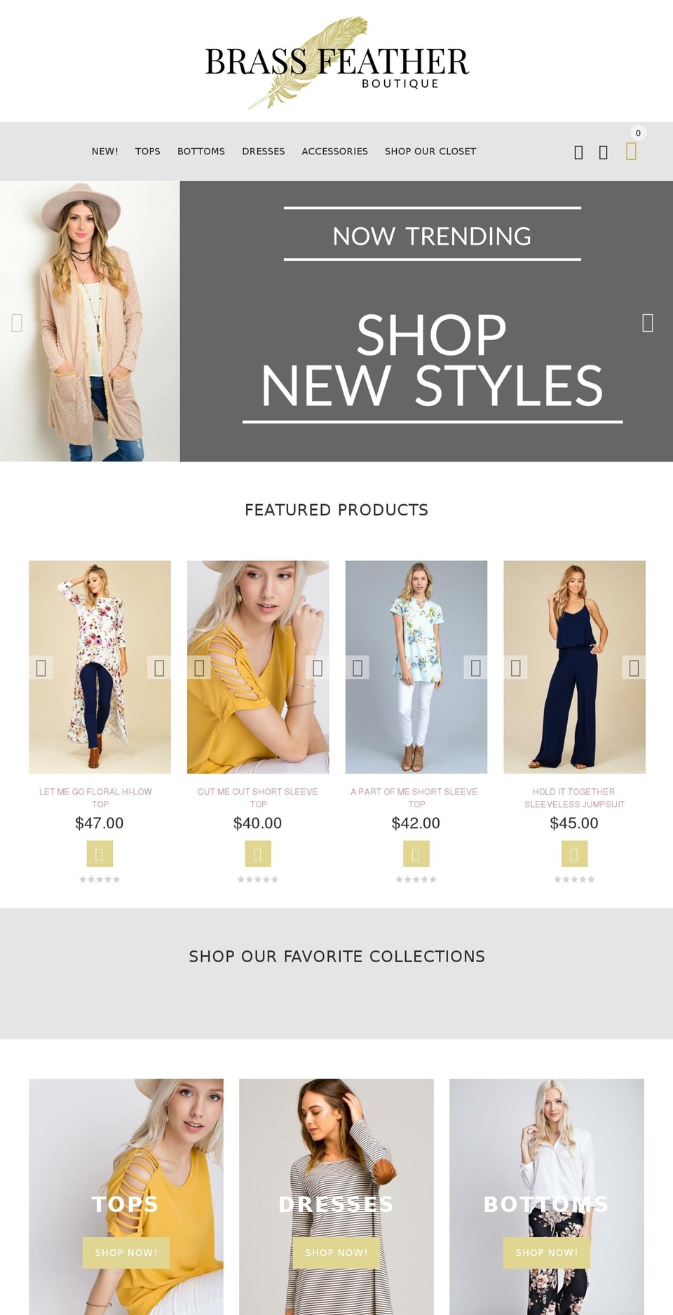 yourstore-v2-1-3 Shopify theme site example brassfeatherboutique.com