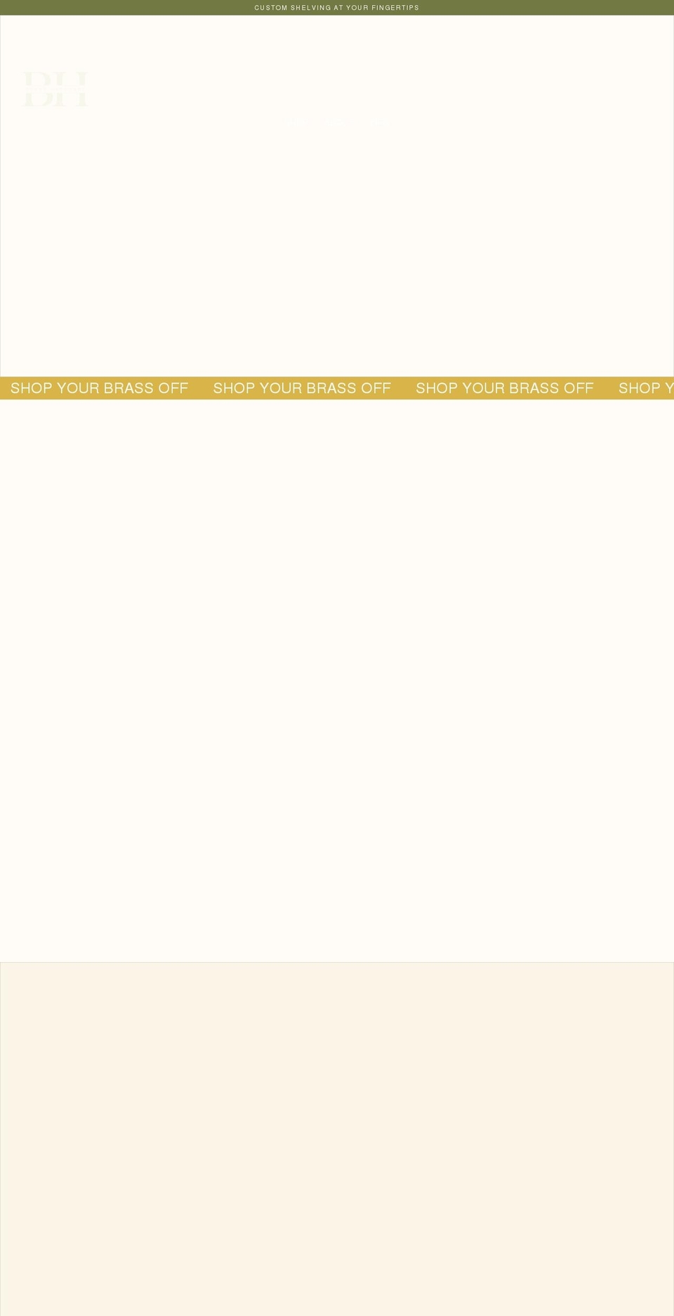brasshardware.com shopify website screenshot