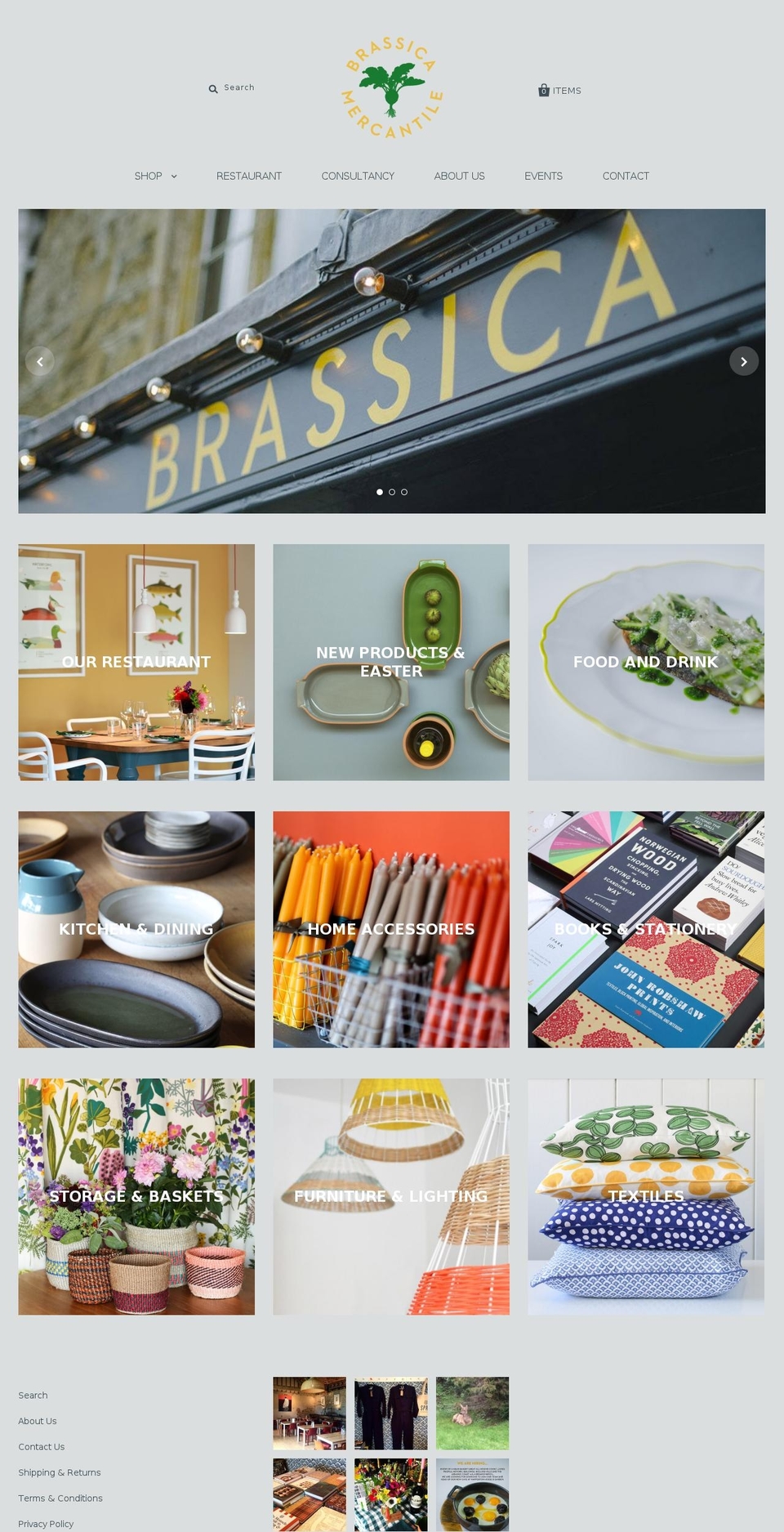 Mercantile + Filters - March Shopify theme site example brassicamercantile.co.uk