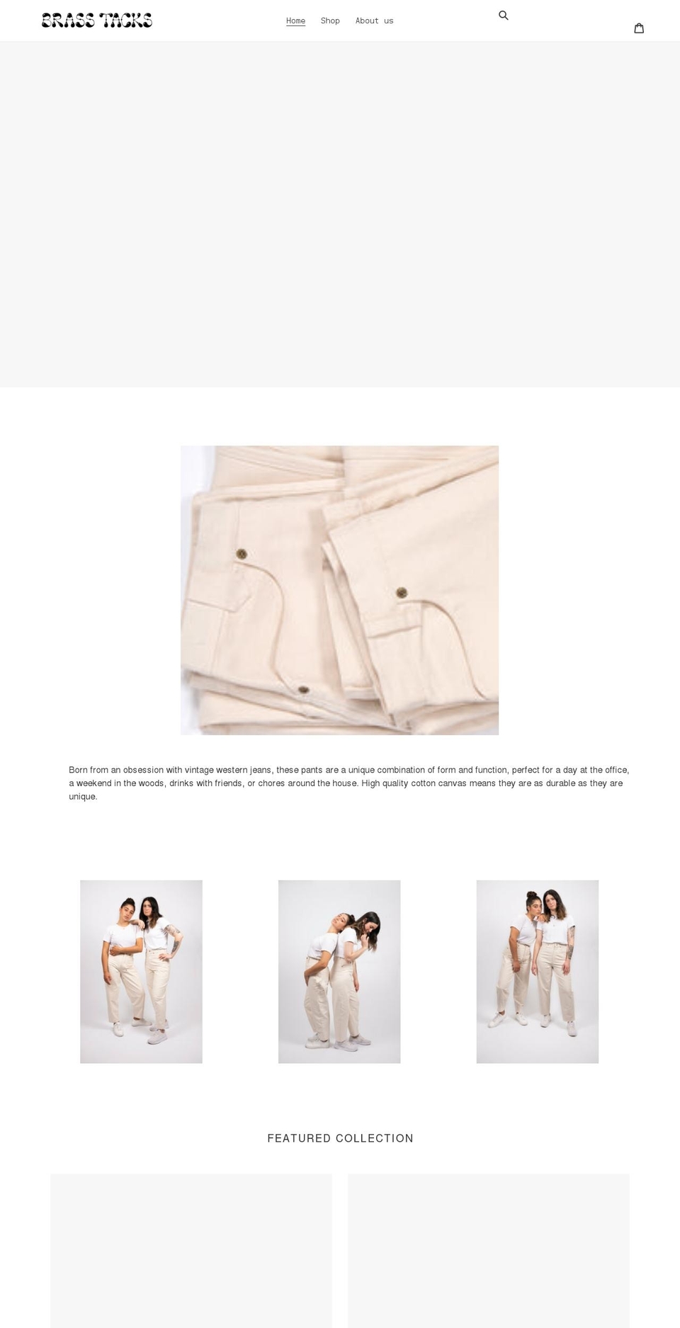 brasstacks.shop shopify website screenshot