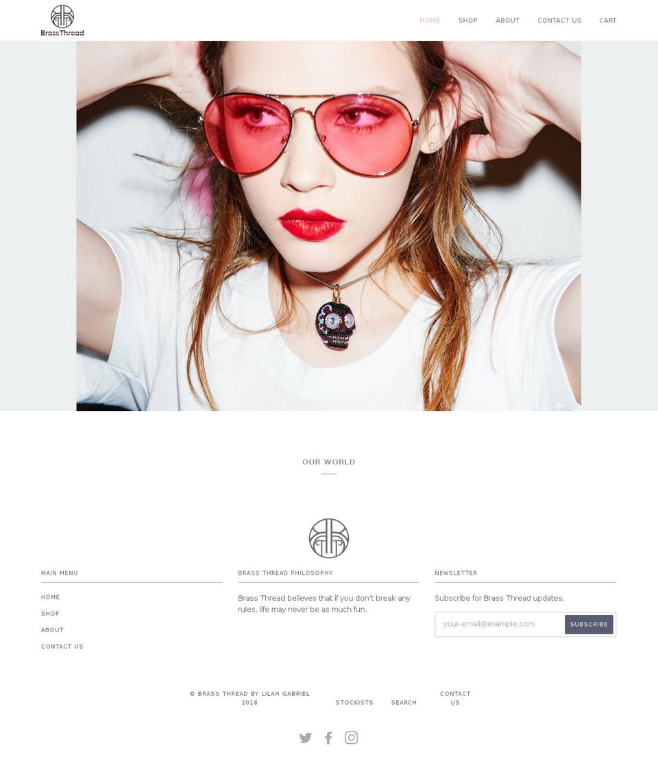 brassthread.com — Shopify storefront screenshot