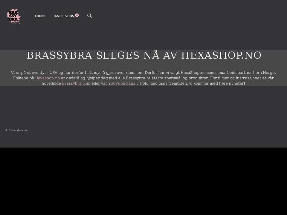 brassybra.no shopify website screenshot