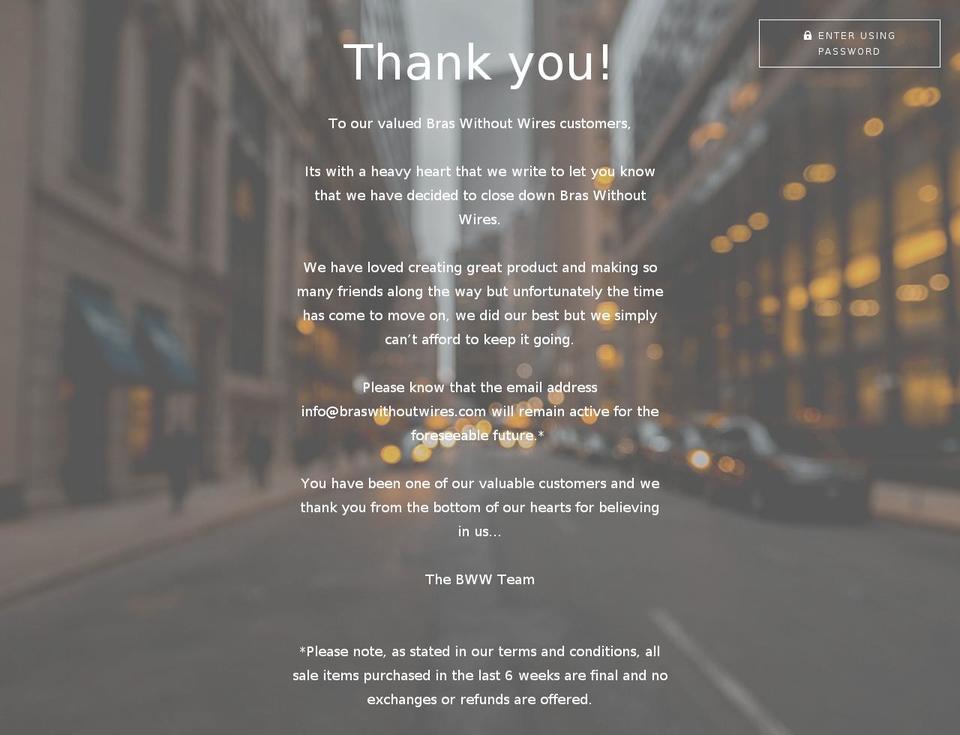 braswithoutwires.com shopify website screenshot