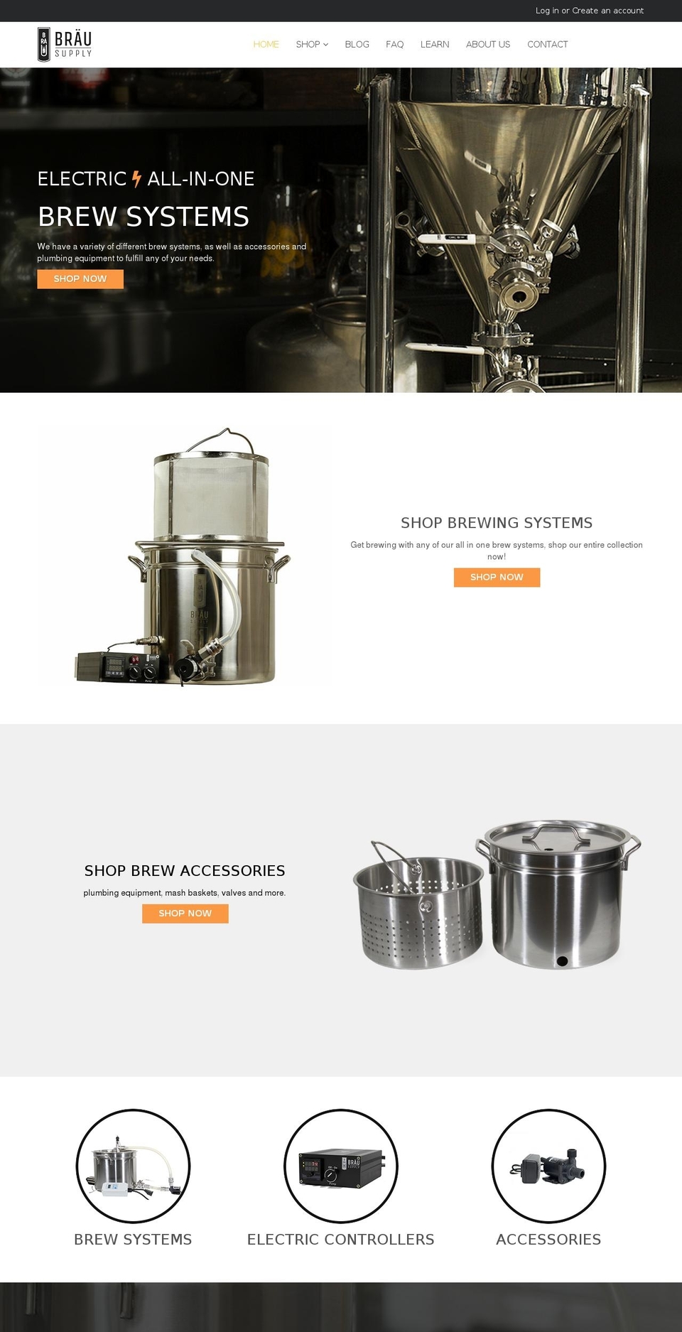 brausupply.com shopify website screenshot