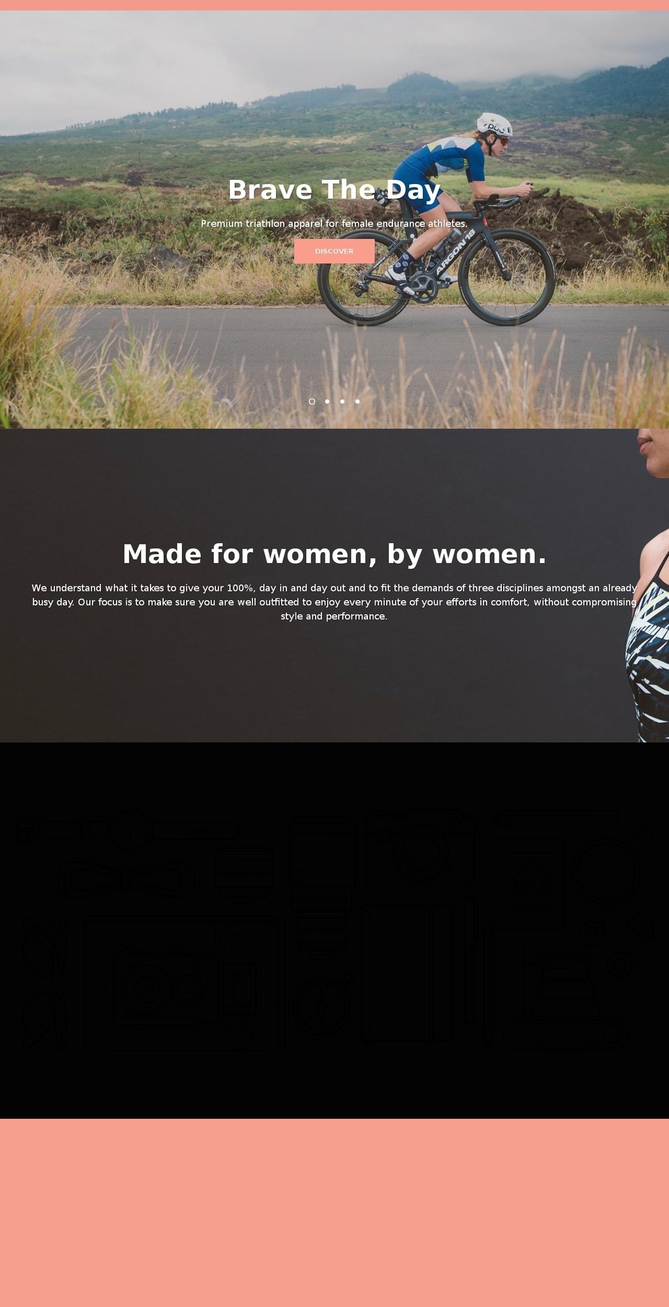 bravatriathlon.ca shopify website screenshot