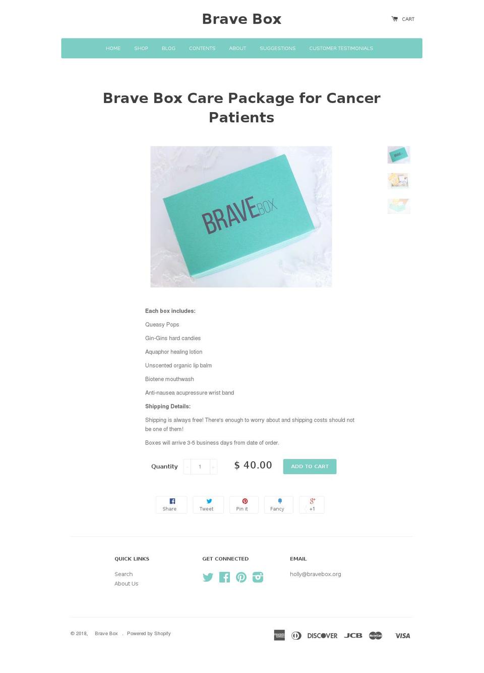 brave-box.com shopify website screenshot