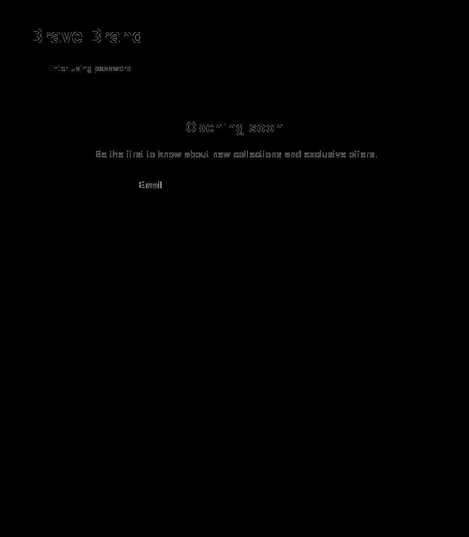 braveincorporated.com shopify website screenshot