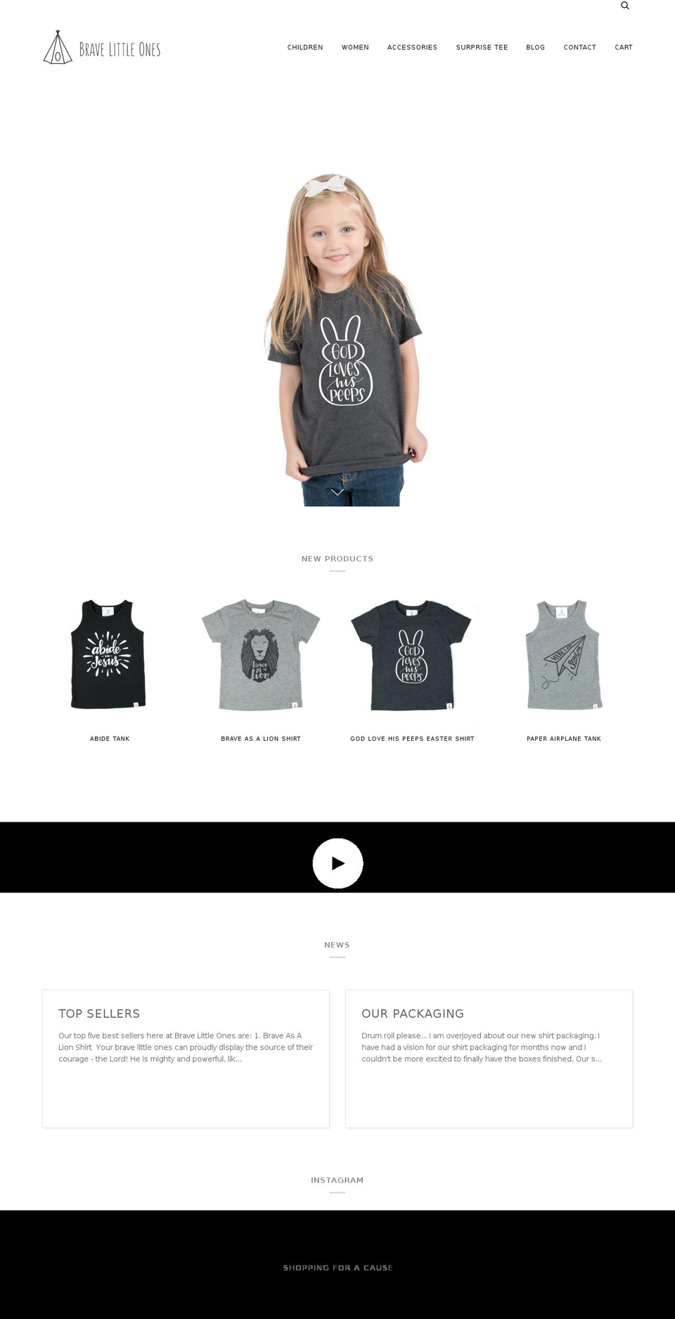 bravelittleones.com shopify website screenshot