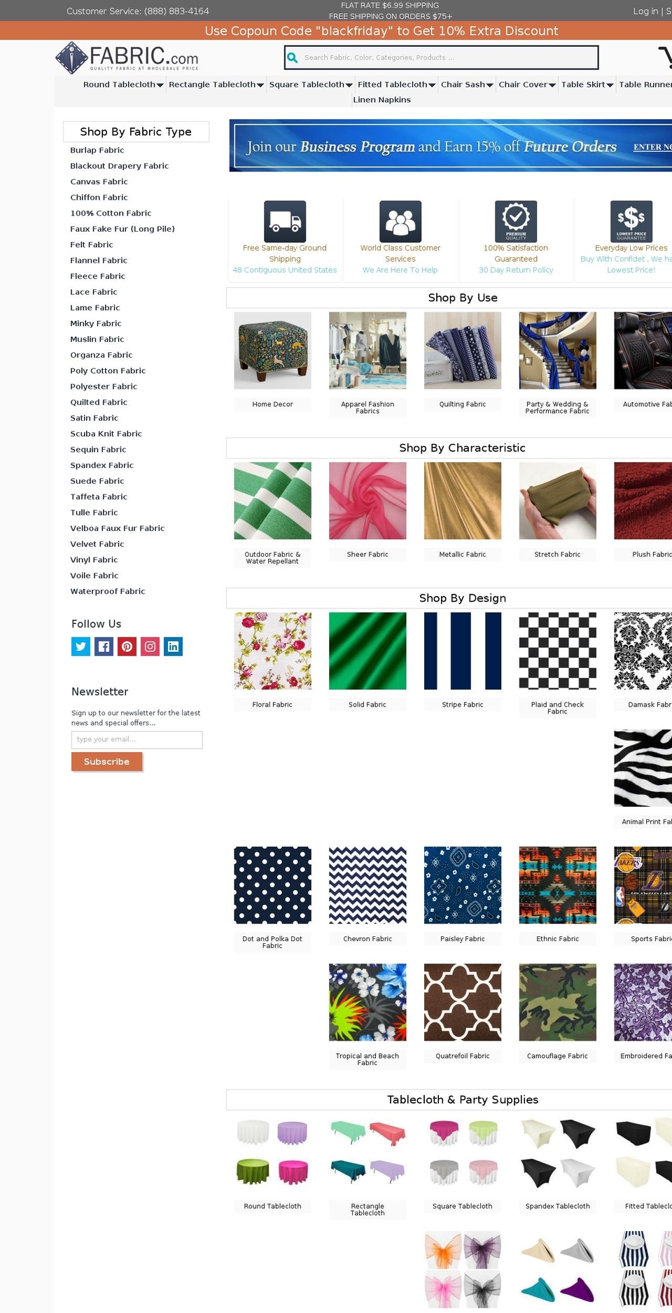 bravofabric.com — Shopify storefront screenshot