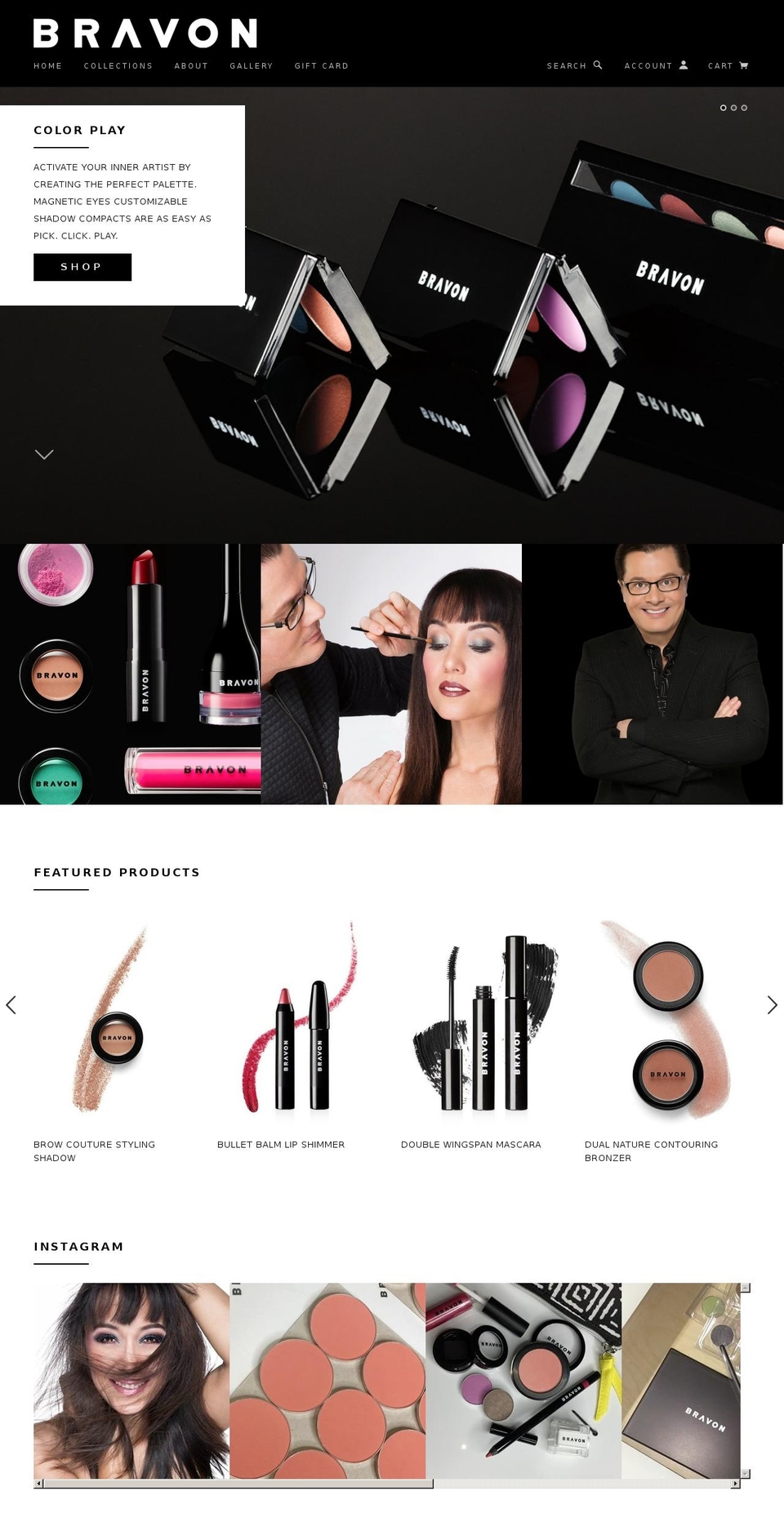 bravonbeauty.com shopify website screenshot