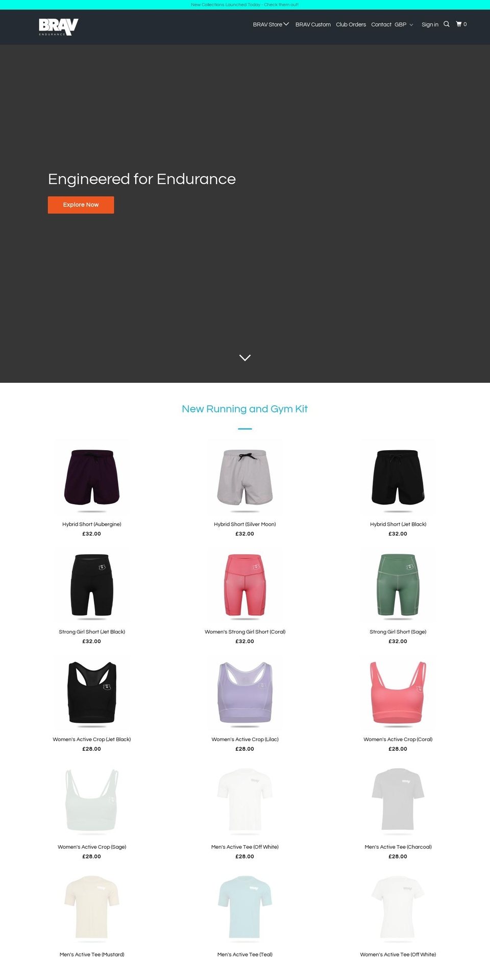 bravsocks.co.uk shopify website screenshot