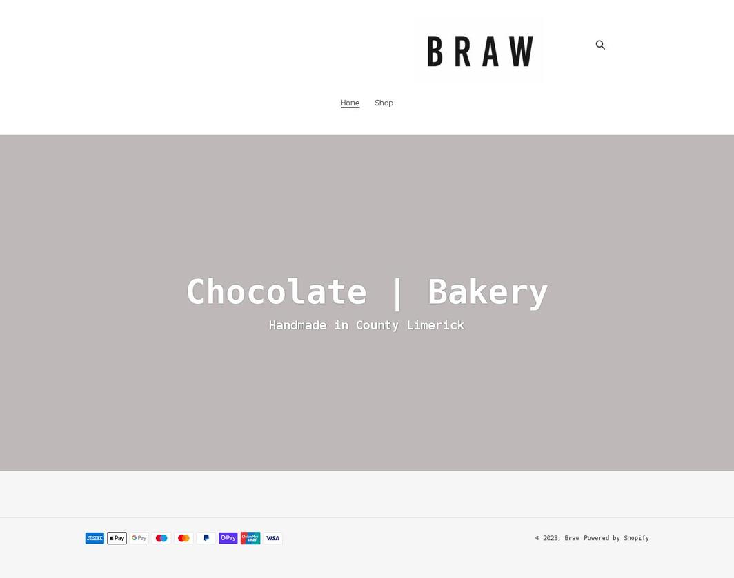 braw-chocolate.myshopify.com shopify website screenshot