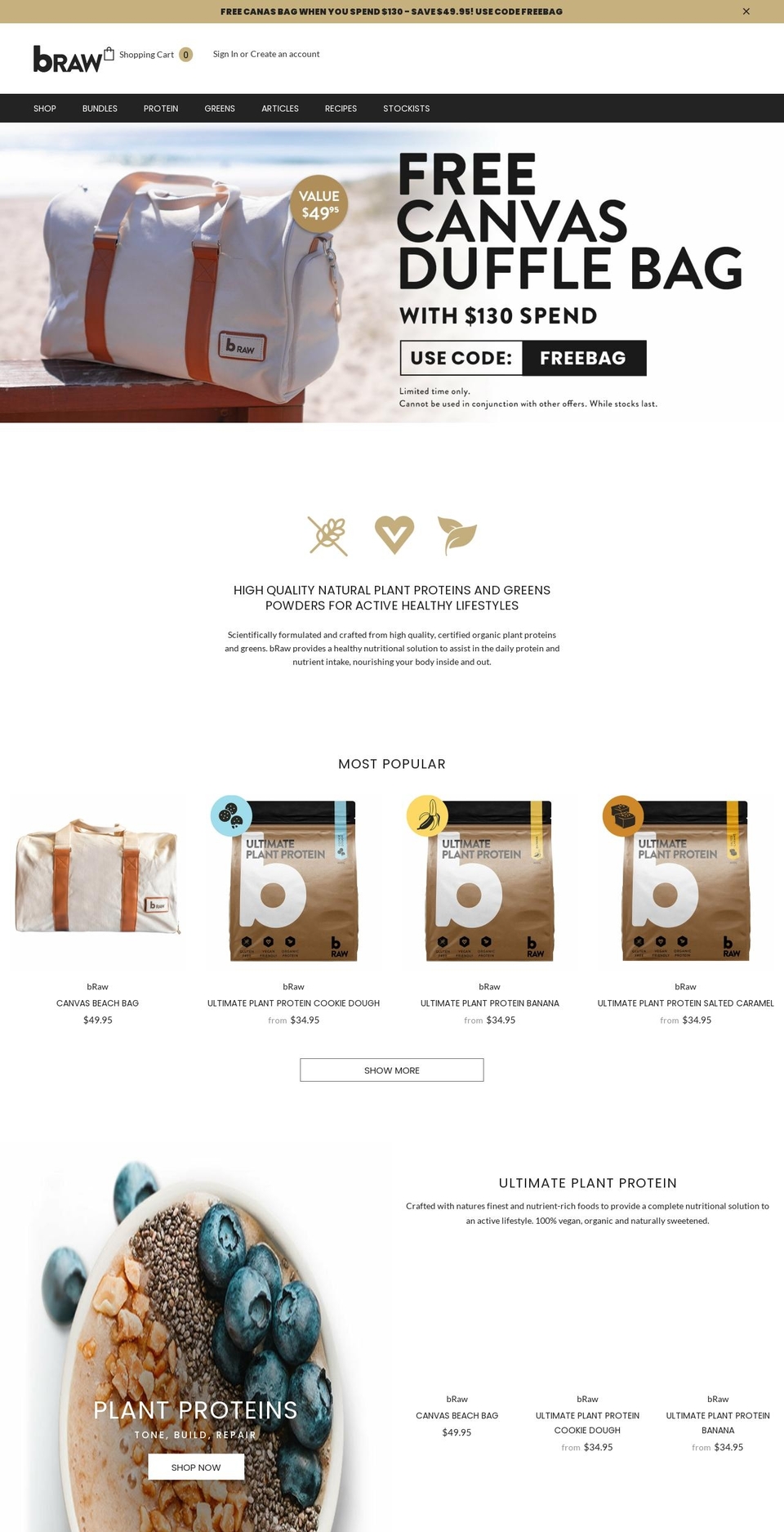 braw.com.au shopify website screenshot
