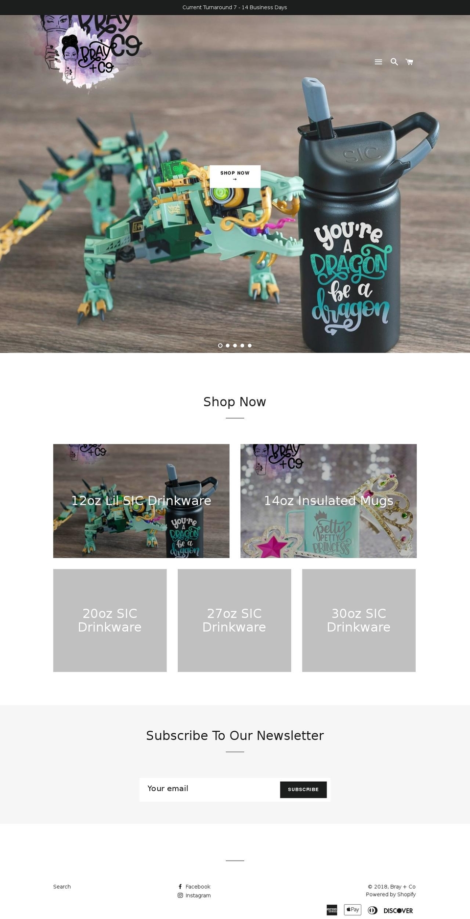 brayandcoprinting.com shopify website screenshot