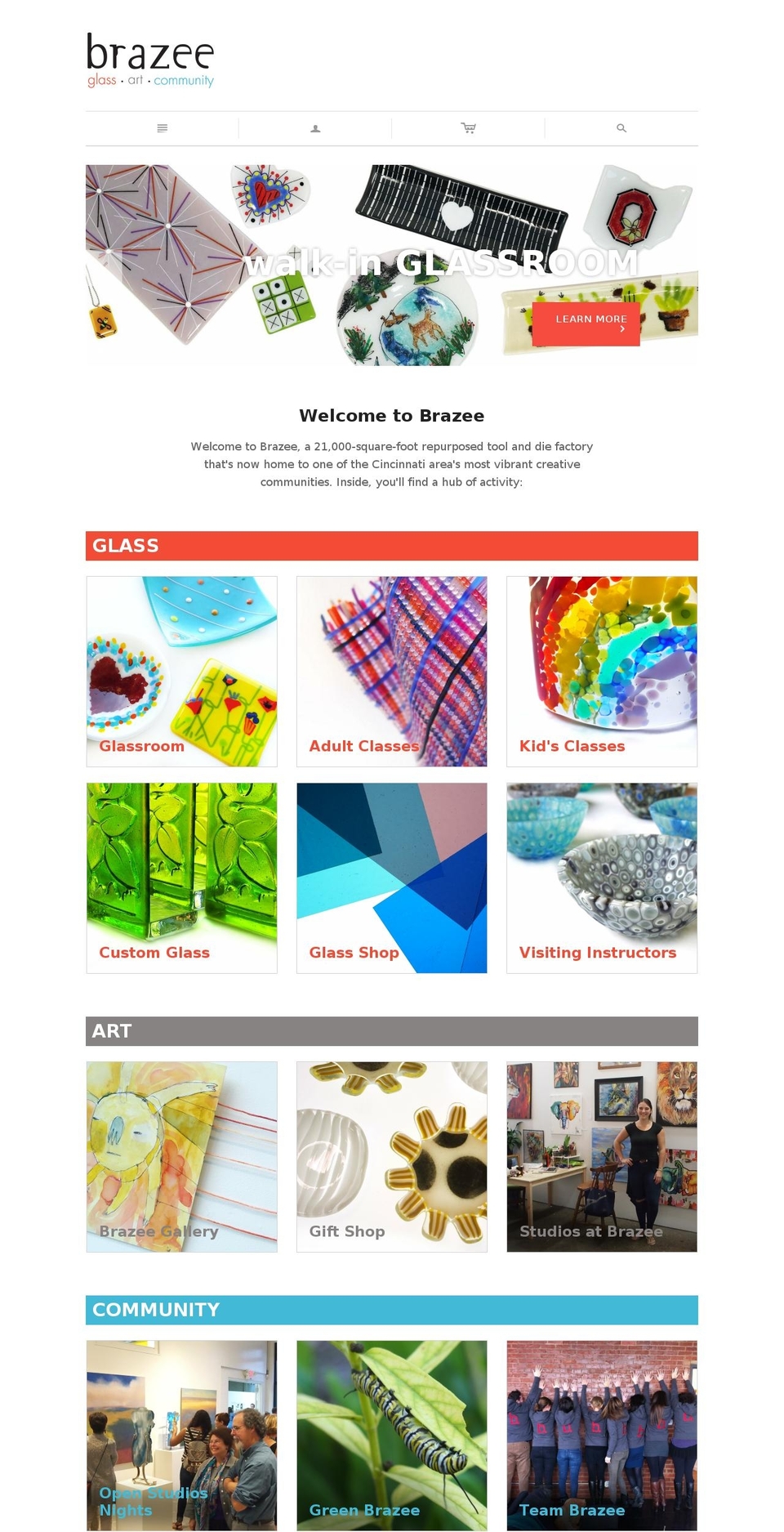 brazeestreetstudios.net shopify website screenshot