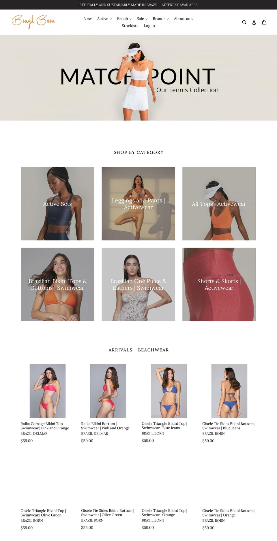 brazilborn.com.au shopify website screenshot