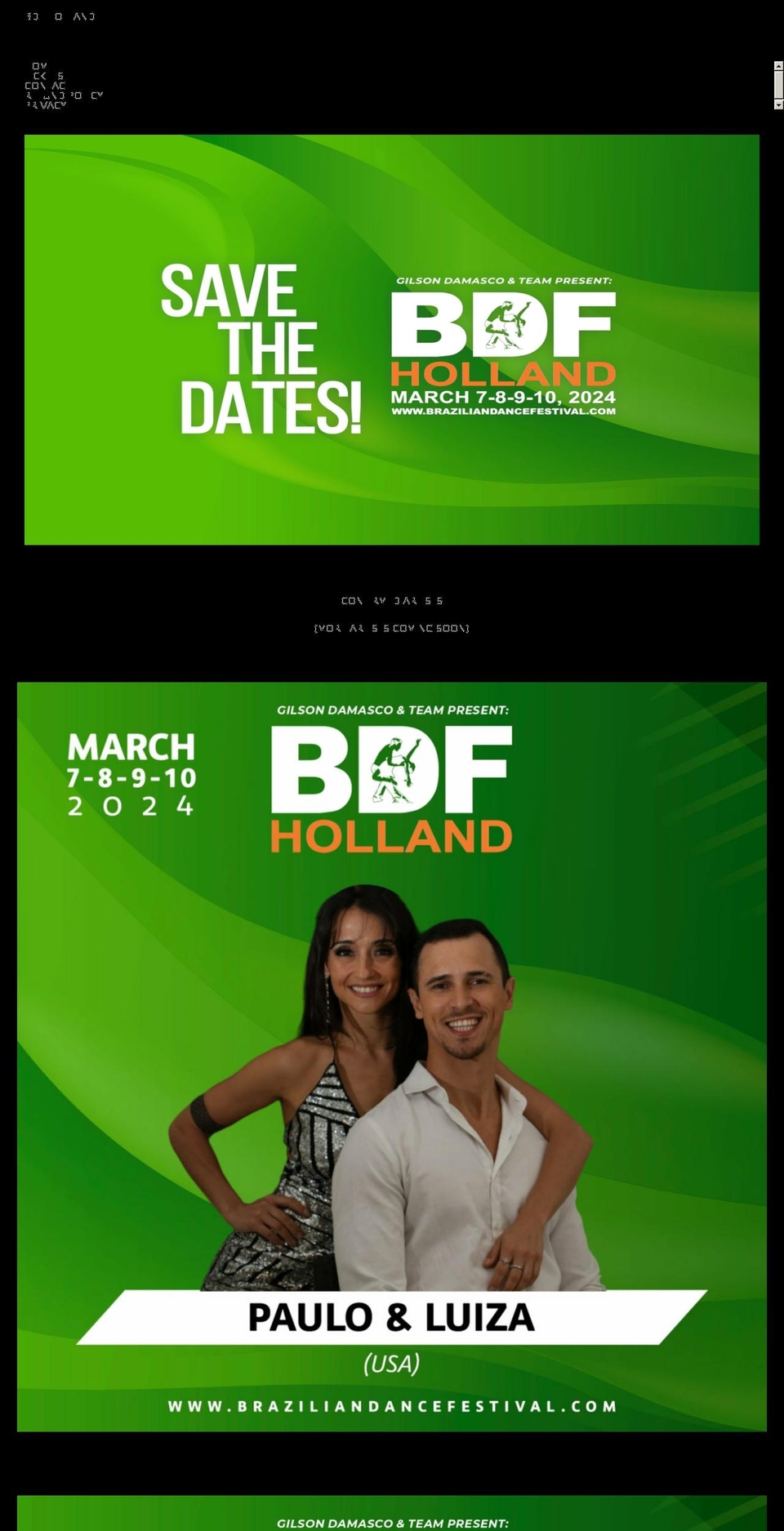 braziliandancefestival.com shopify website screenshot