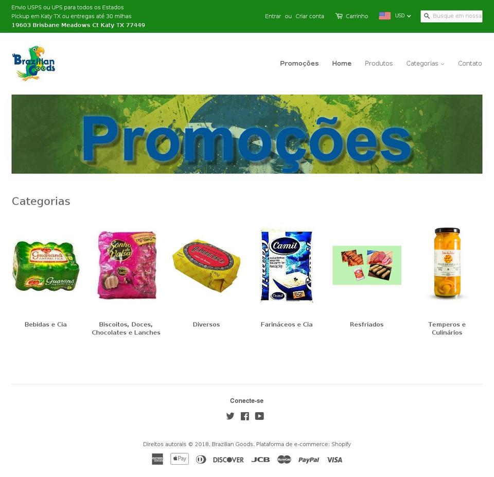braziliangoods.net shopify website screenshot
