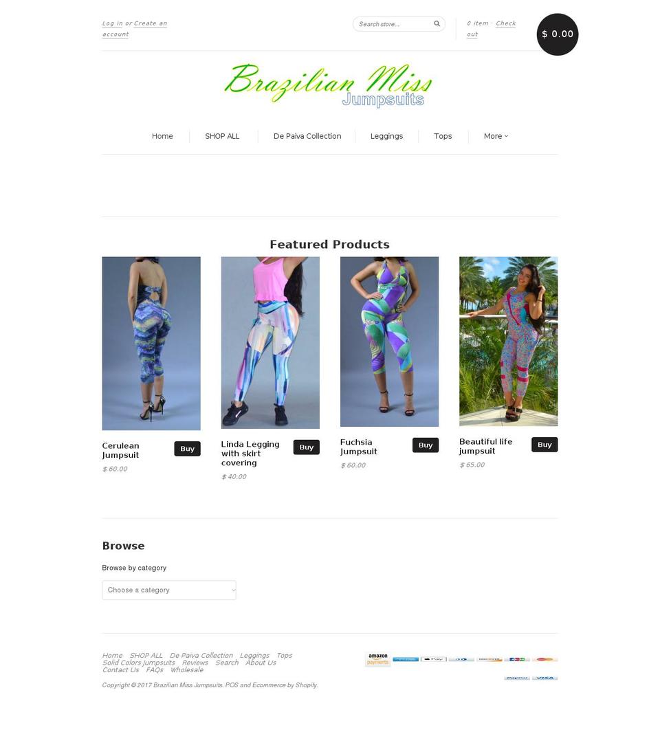 brazilianmiss.com shopify website screenshot