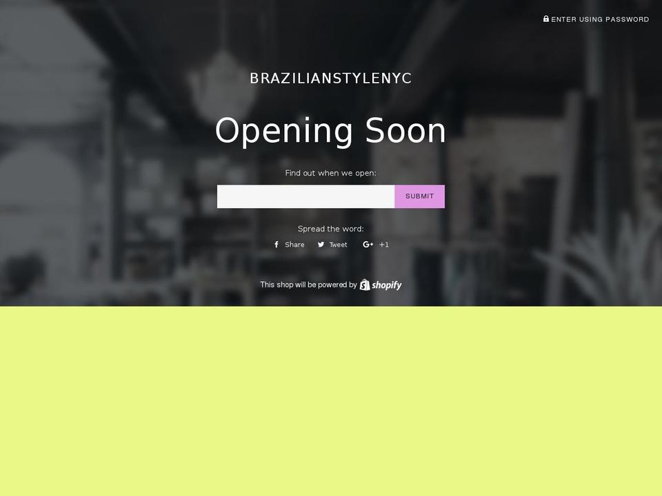 brazilianstylenyc.com shopify website screenshot