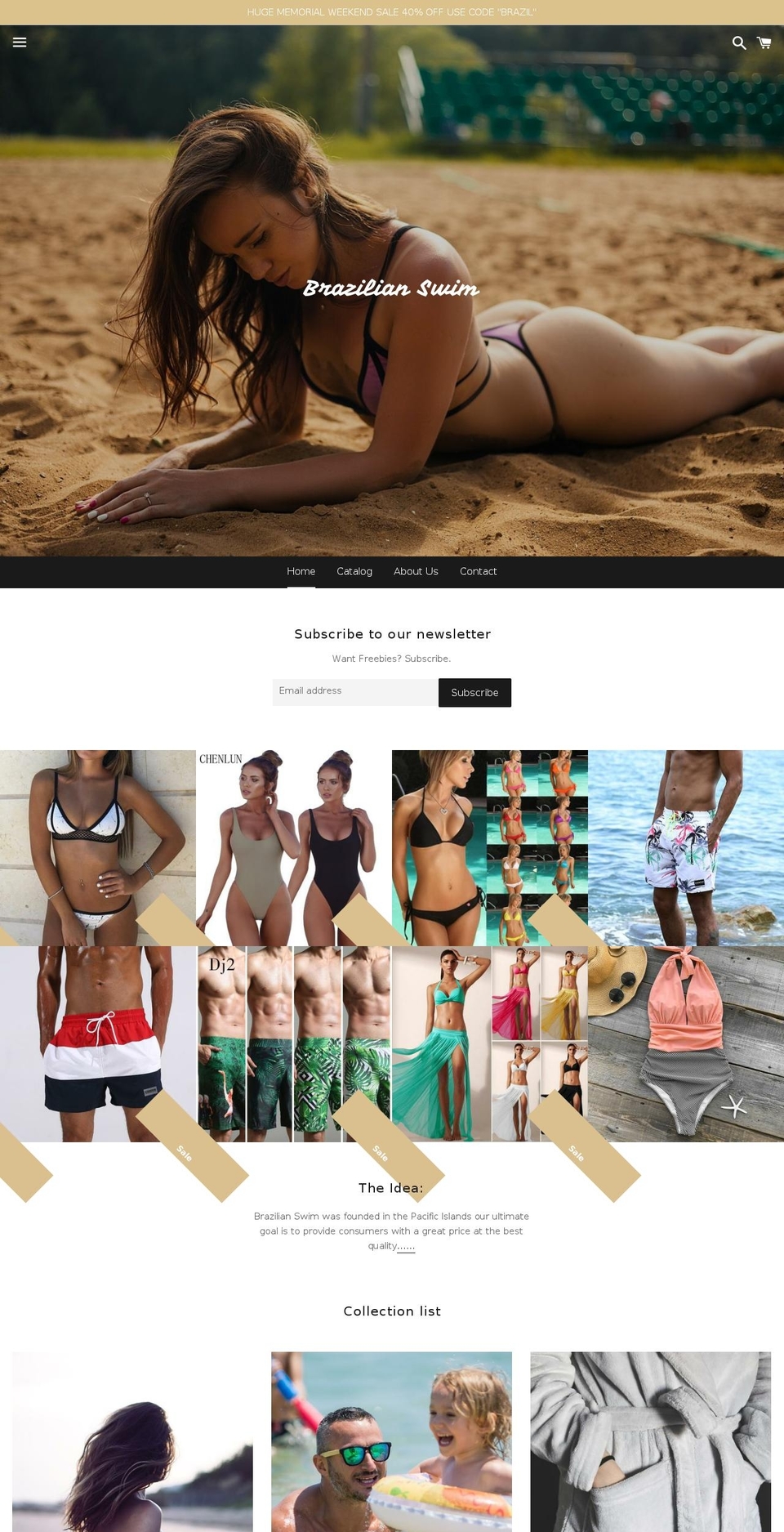 brazilianswim.com shopify website screenshot