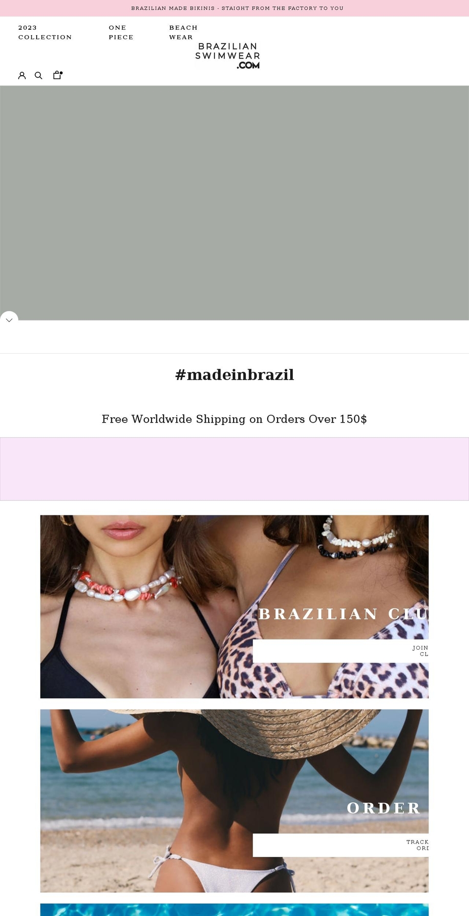 brazilianswimwear.com shopify website screenshot