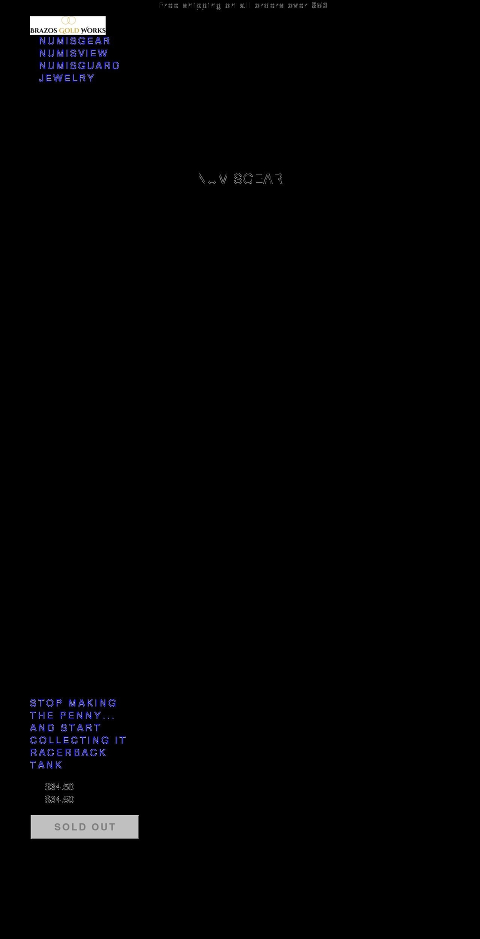 brazosgoldworks.com shopify website screenshot