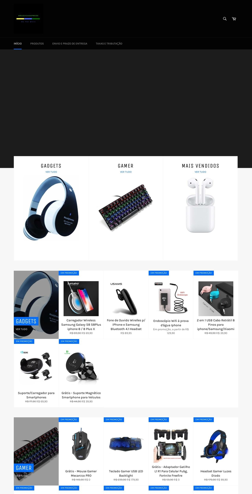 brazucaexpress.com — Shopify storefront screenshot