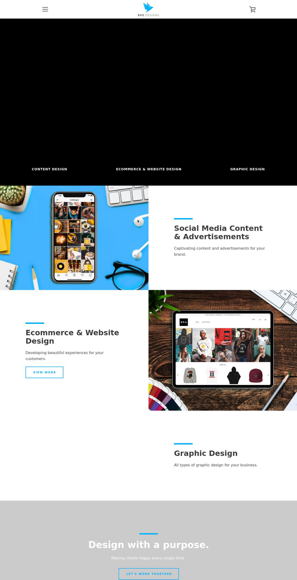 brddesigns.com shopify website screenshot