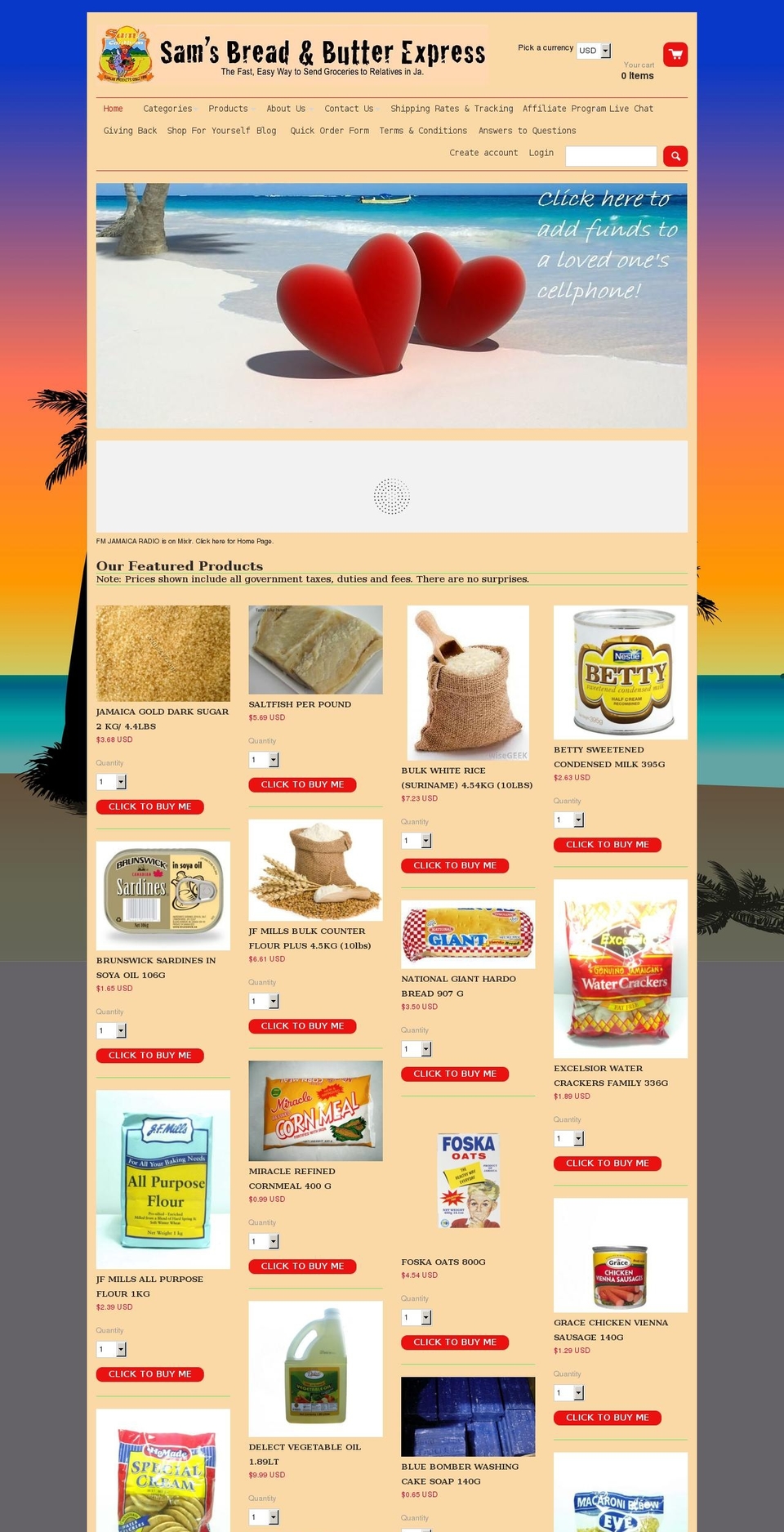 breadandbuttahexpress.com — Shopify storefront screenshot