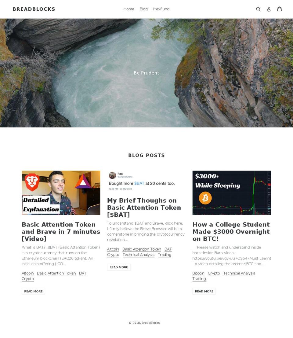 breadblocks.com — Shopify storefront screenshot