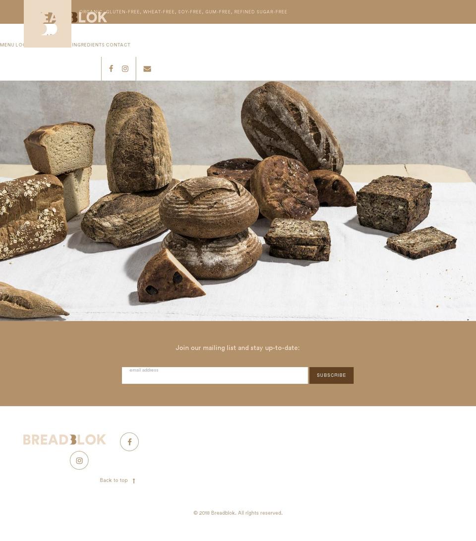 Zapiet Shopify theme site example breadblok.com
