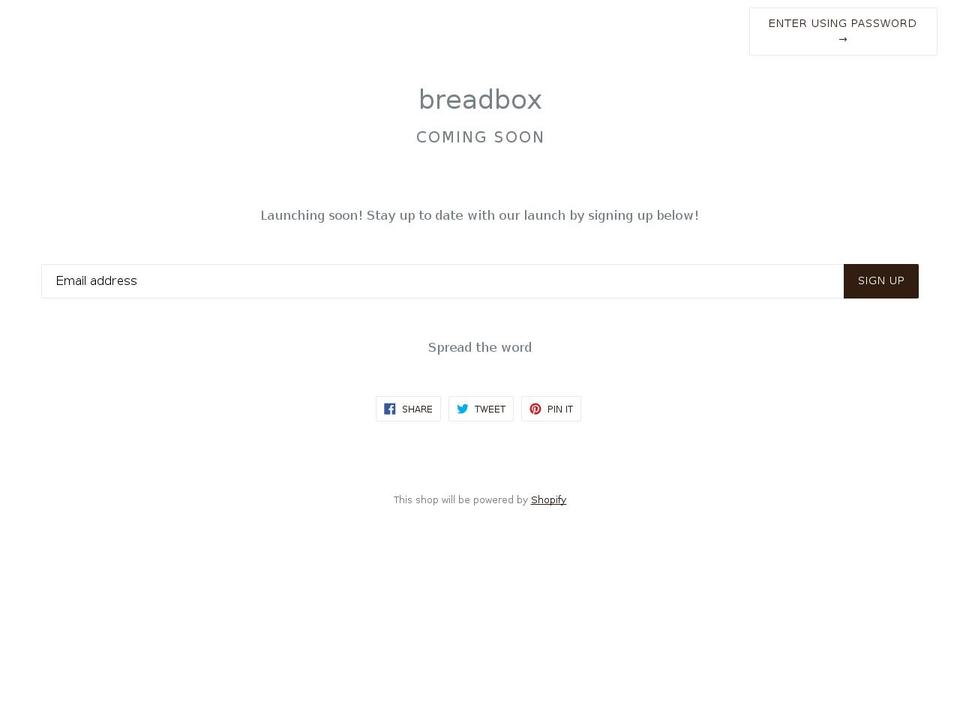 breadbox.us shopify website screenshot