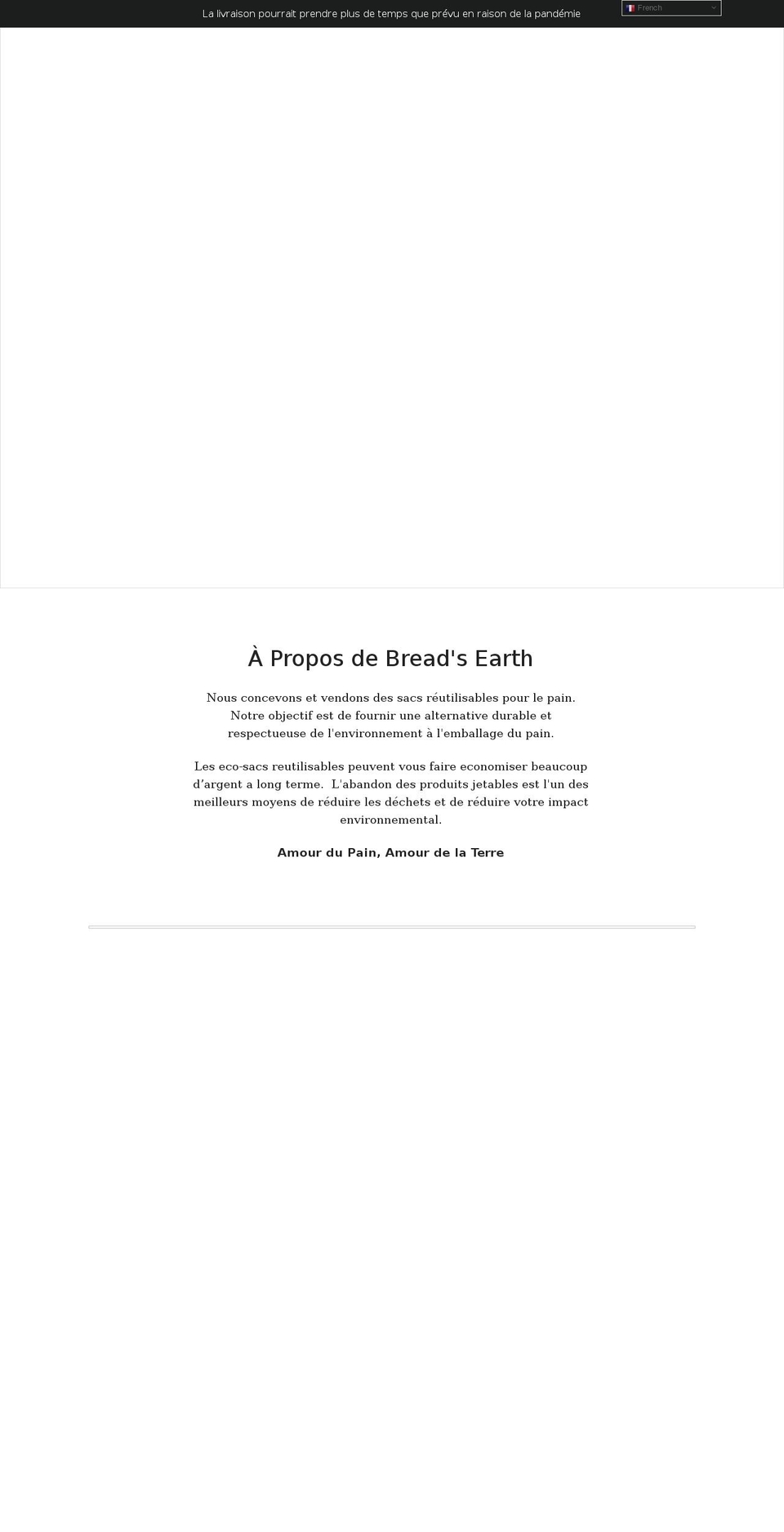 breadsearth.com shopify website screenshot
