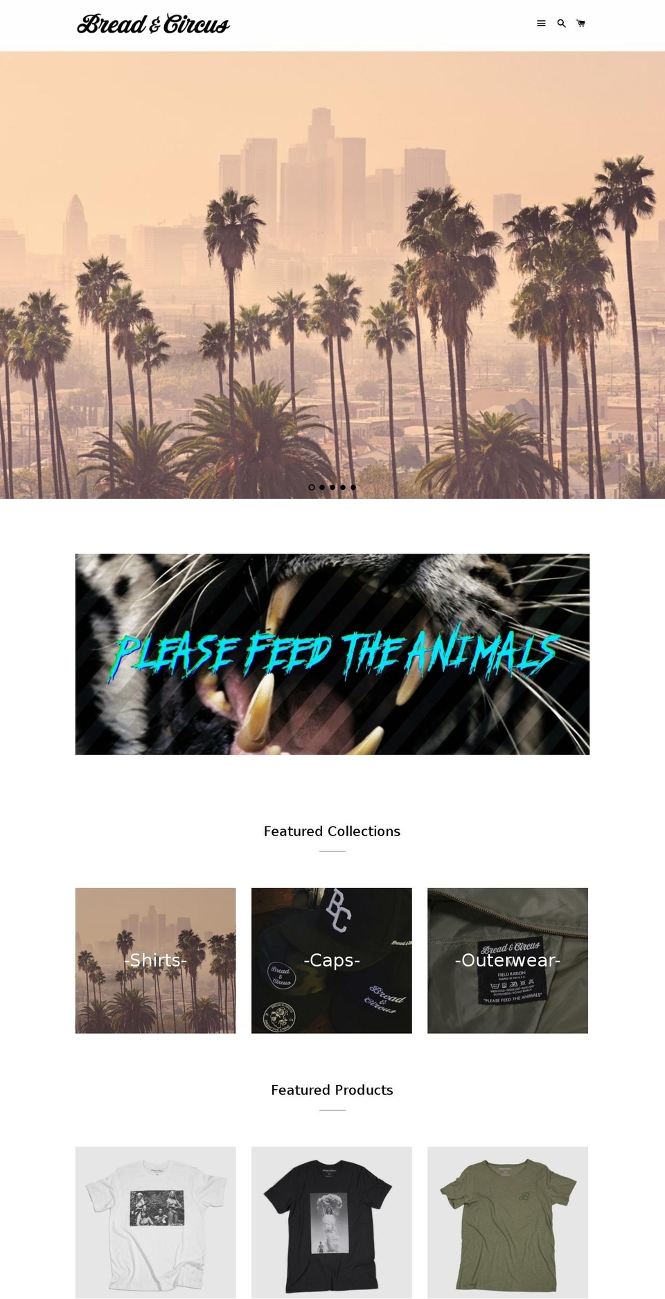 breadxcircus.com shopify website screenshot