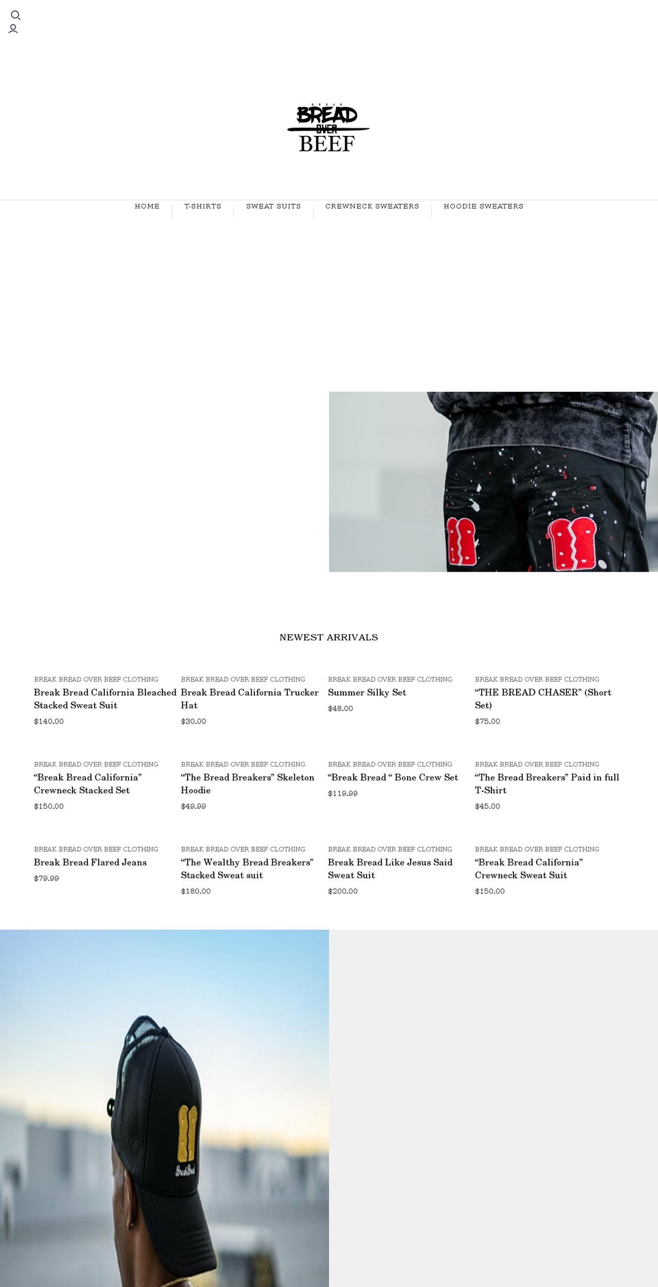 breakbreadoverbeef.com shopify website screenshot