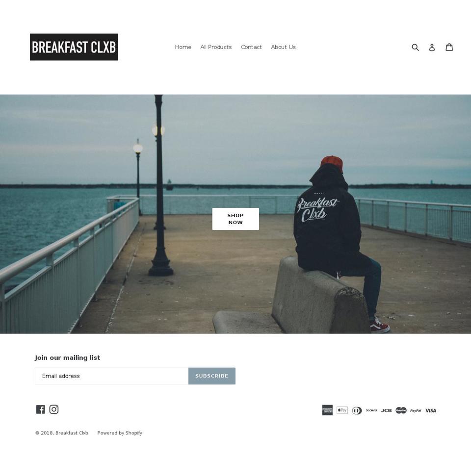 breakfastclxb.com — Shopify storefront screenshot