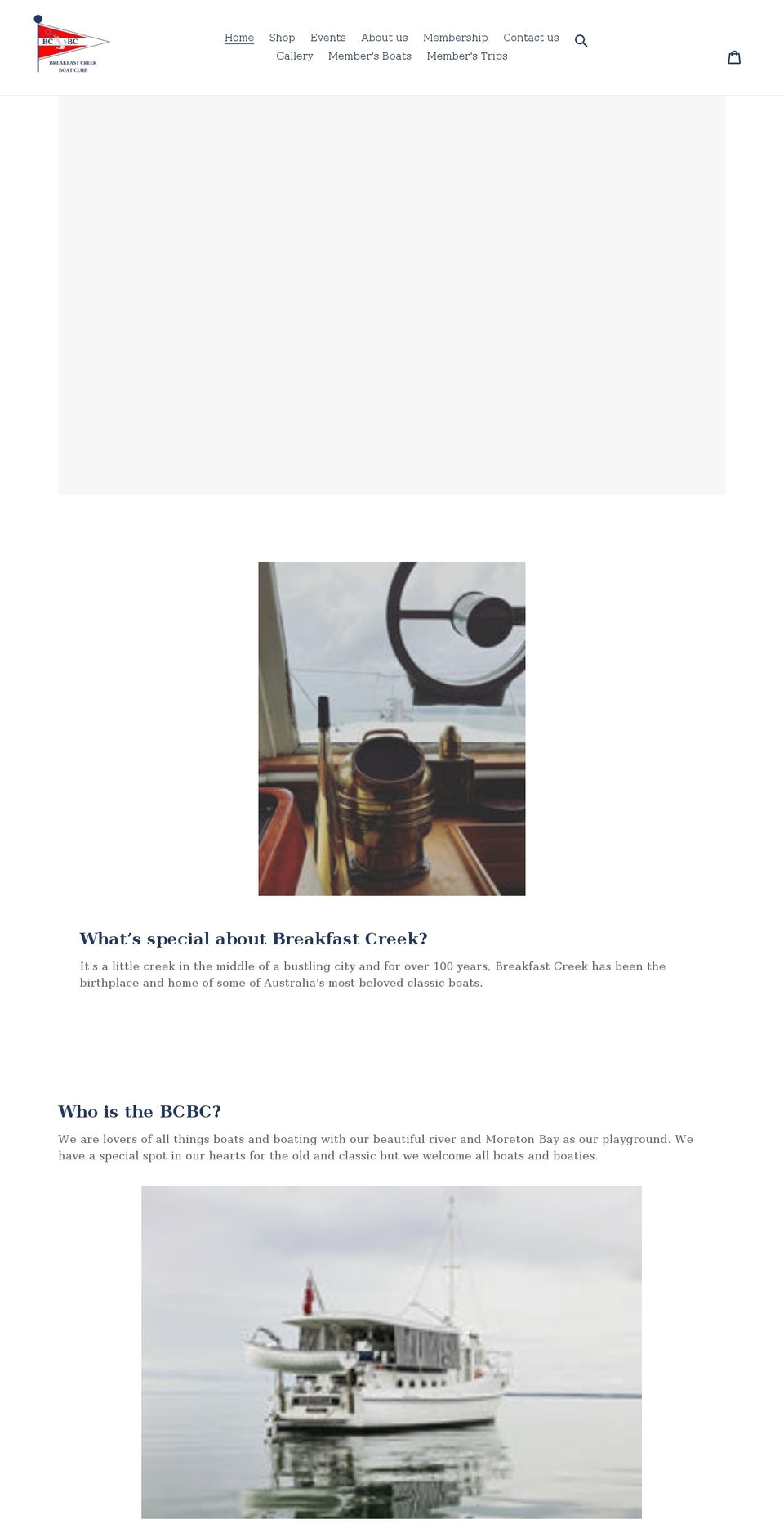 breakfastcreekboatclub.org.au shopify website screenshot