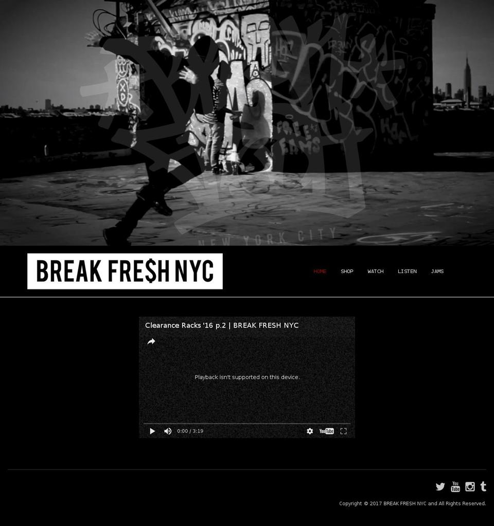 QUEEN Shopify theme site example breakfreshnyc.com