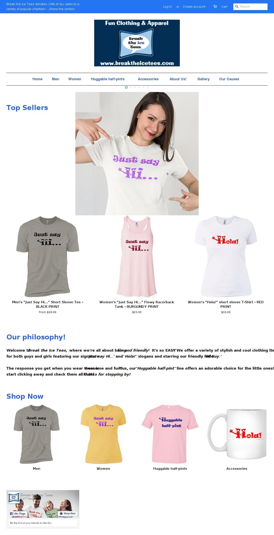 breaktheicetees.com shopify website screenshot