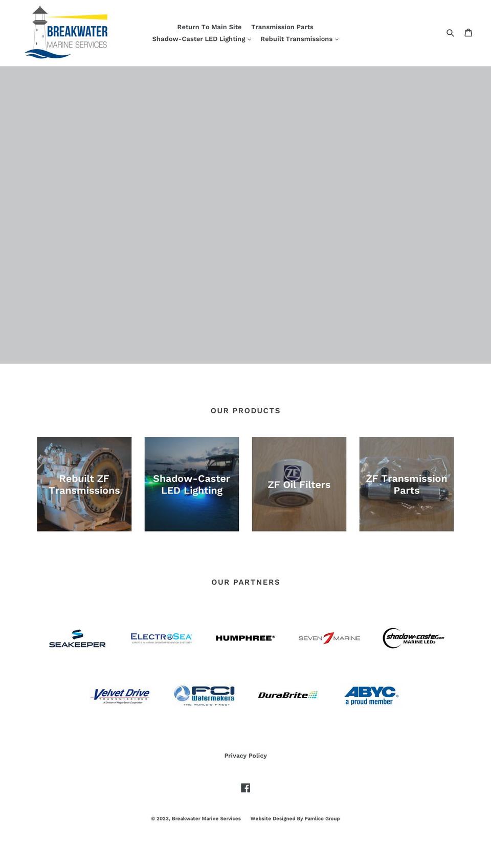 breakwaterpartsales.com shopify website screenshot