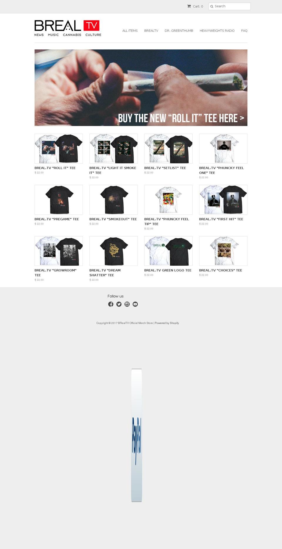 brealtvstore.com shopify website screenshot