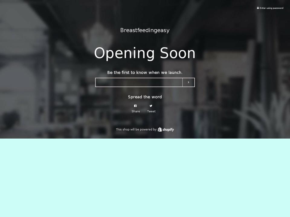 breastfeedingeasy.com — Shopify storefront screenshot