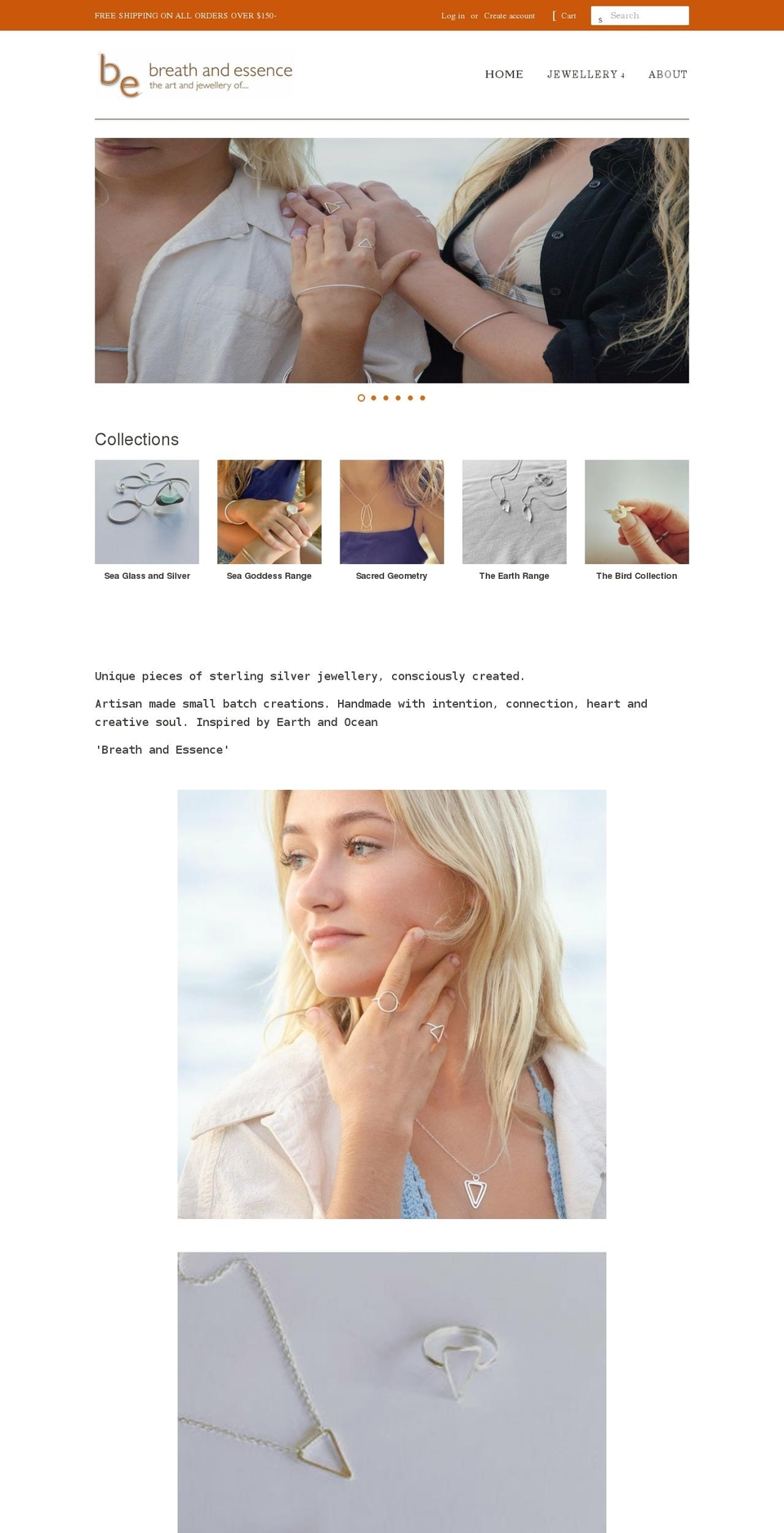 breathandessence.com shopify website screenshot