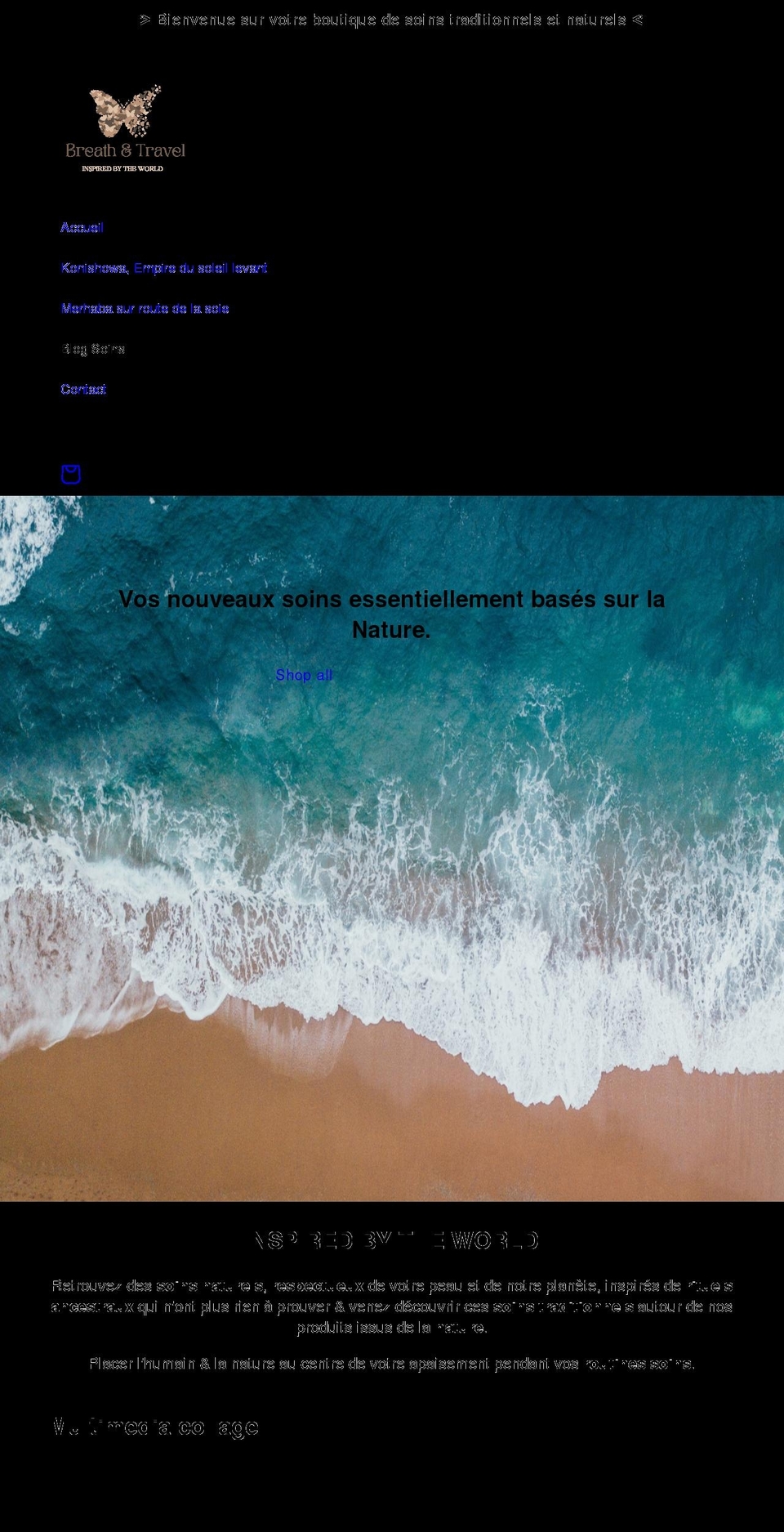 breathandtravel.com shopify website screenshot