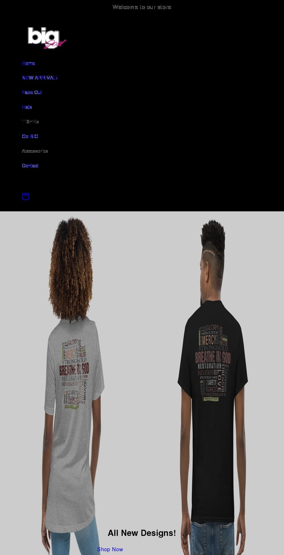 breatheingod.com shopify website screenshot