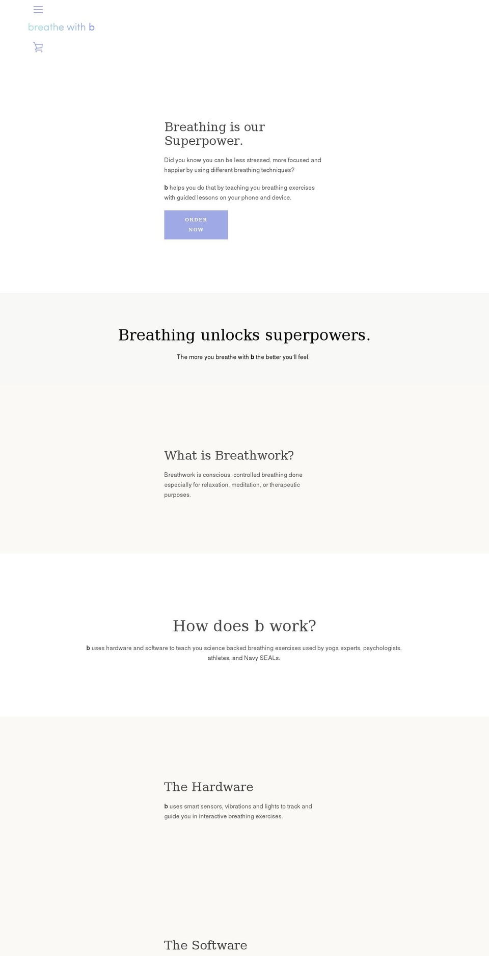 breathewithb.com shopify website screenshot
